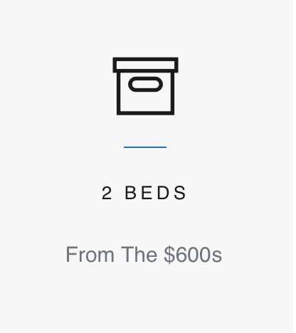 Pricing for two bedroom suite at The Well condo